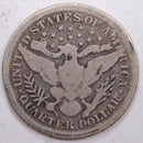 1898 Barber Silver Quarter, Very Good Circulated Coin, Store