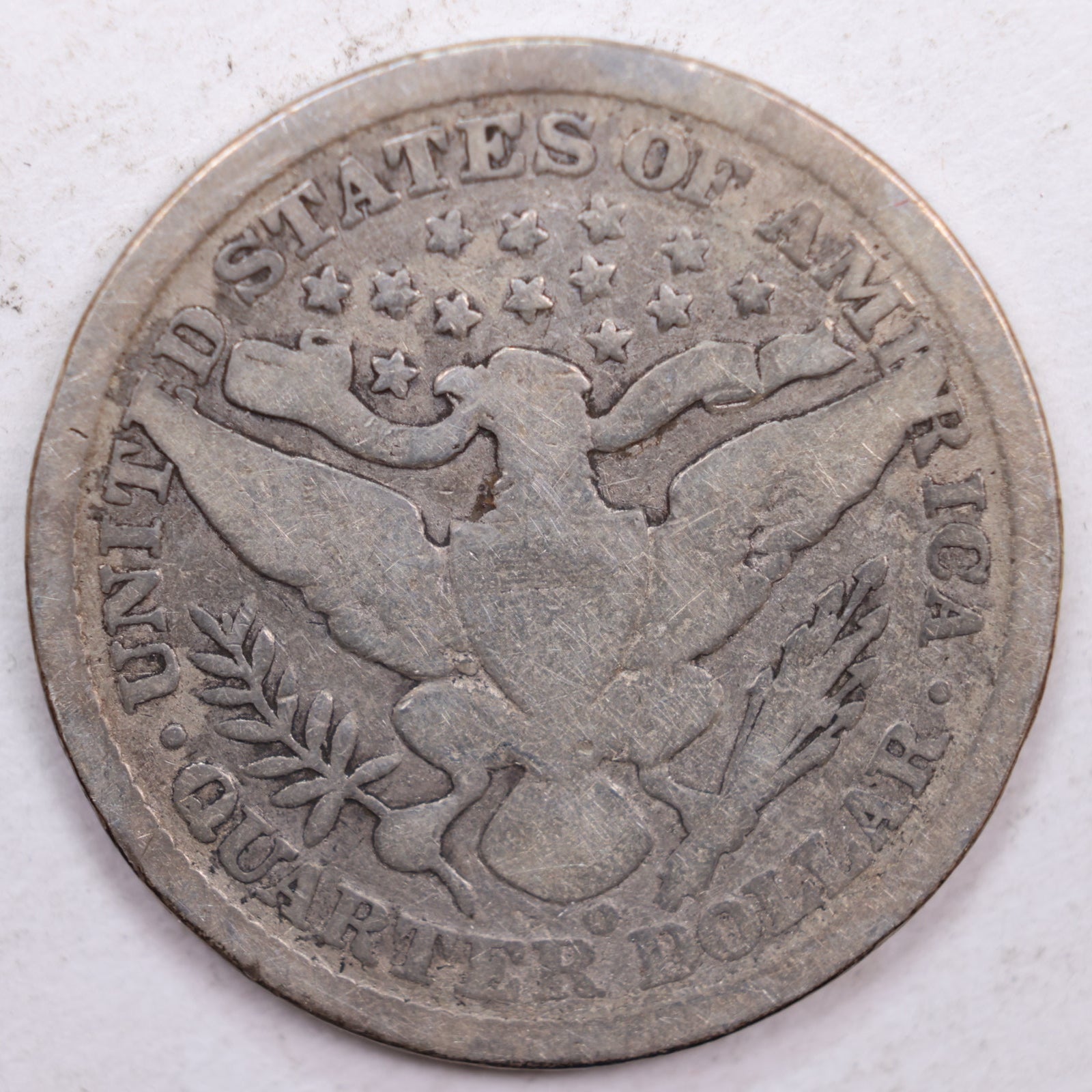 1898-O Barber Silver Quarter, Very Good Circulated Coin, Store #QR0365