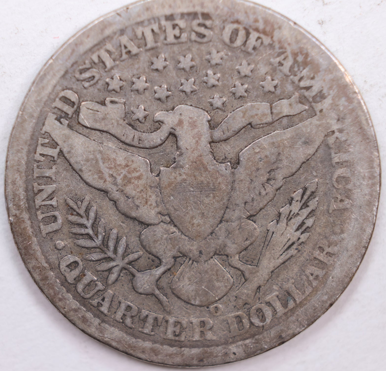 1898-O Barber Silver Quarter, Very Good Circulated Coin, Store #QR0366