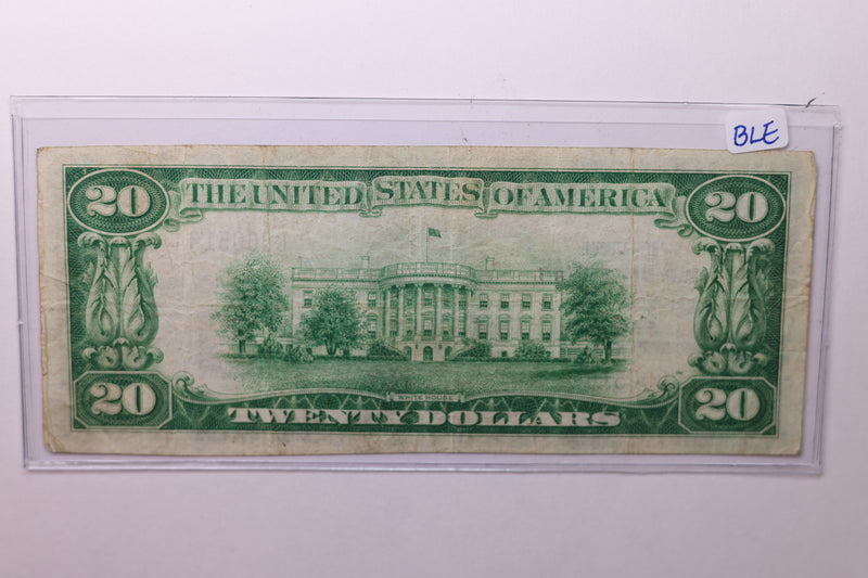 1929 $20 National Currency, Affordable Circulated Currency., STORE SALE