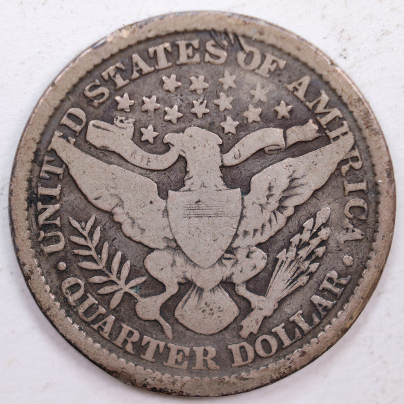 1899 Barber Silver Quarter, Very Good+ Circulated Coin, Store