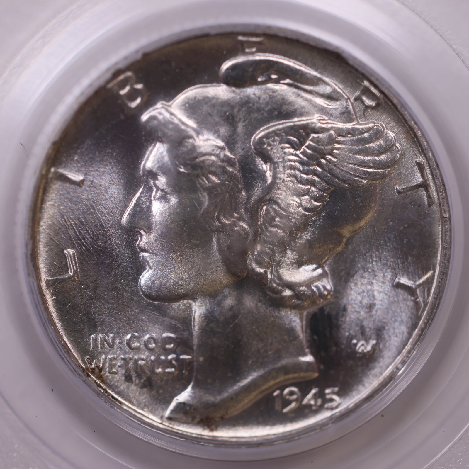 1945 Mercury Silver Dime, PCGS MS-65, Store #DE0837