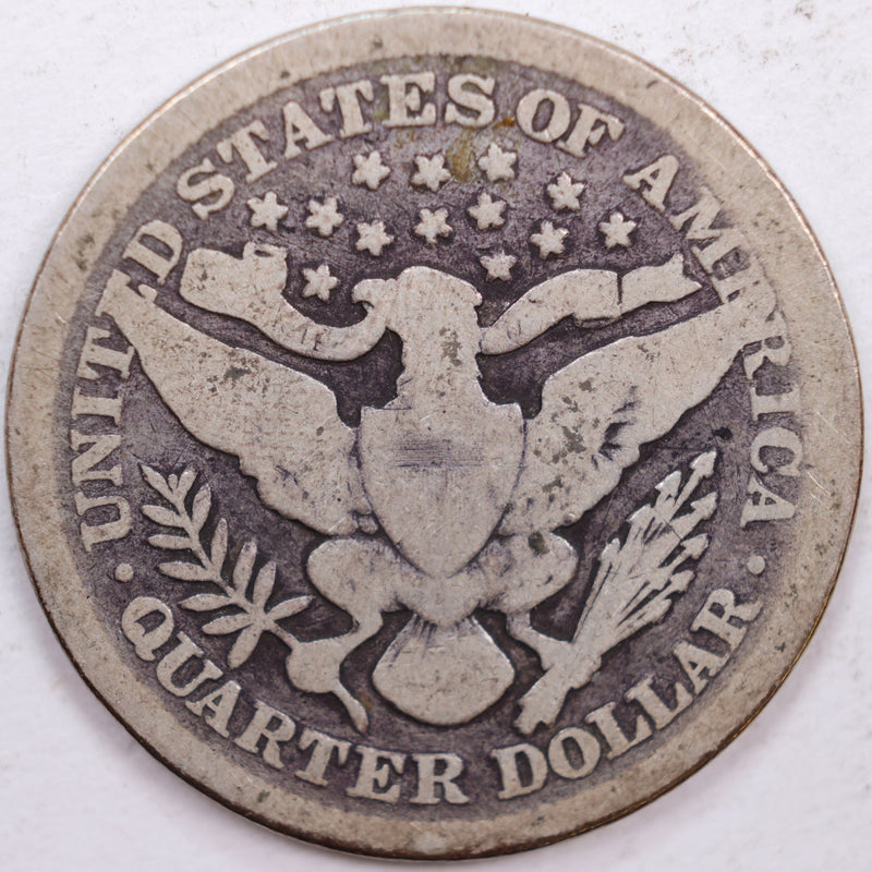1899 Barber Silver Quarter, Good Circulated Coin, Store