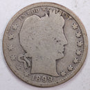 1899 Barber Silver Quarter, Fair Circulated Coin, Store