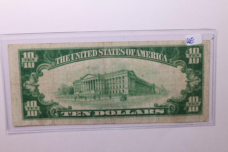 1929 $10 National Currency, Affordable Circulated Currency., STORE SALE