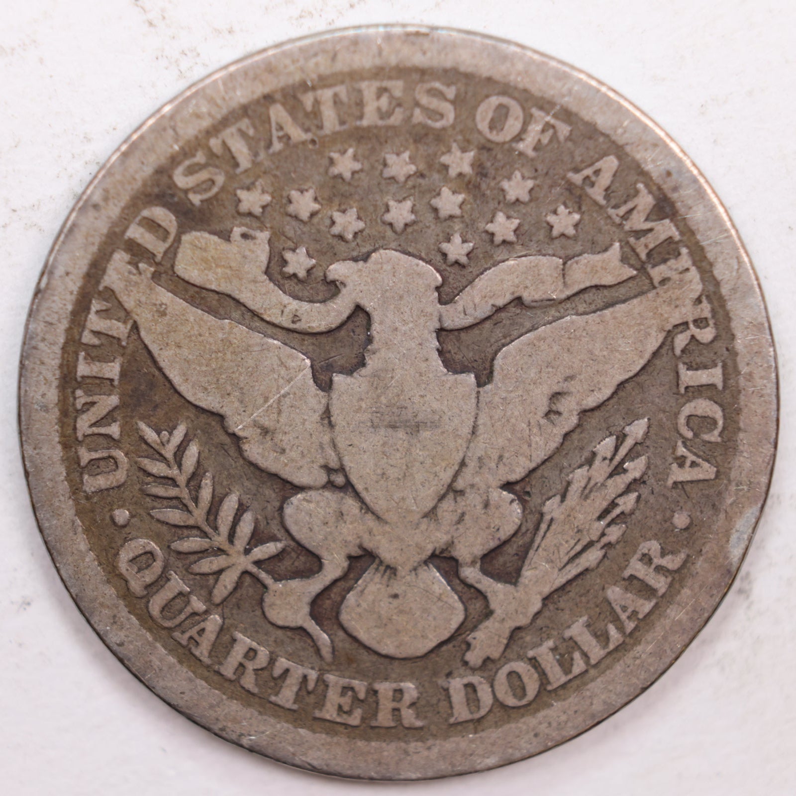 1899 Barber Silver Quarter, Good Circulated Coin, Store #QR0385