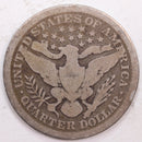 1899 Barber Silver Quarter, Good Circulated Coin, Store