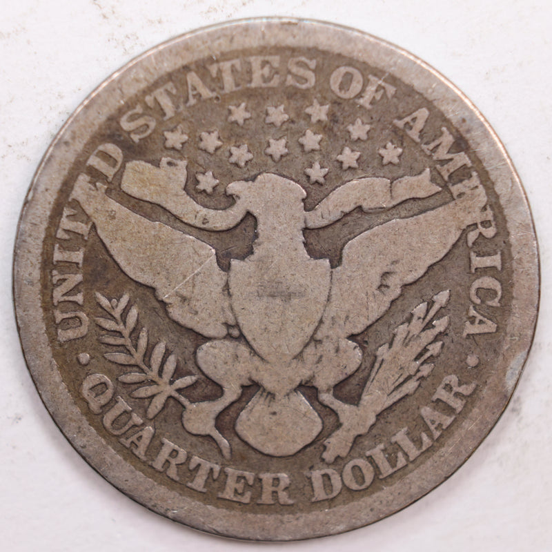 1899 Barber Silver Quarter, Good Circulated Coin, Store
