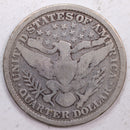 1899 Barber Silver Quarter, Very Good Circulated Coin, Store