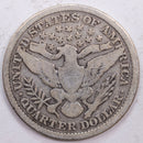 1899 Barber Silver Quarter, Very Good Circulated Coin, Store