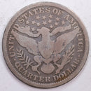 1899 Barber Silver Quarter, Good Circulated Coin, Store