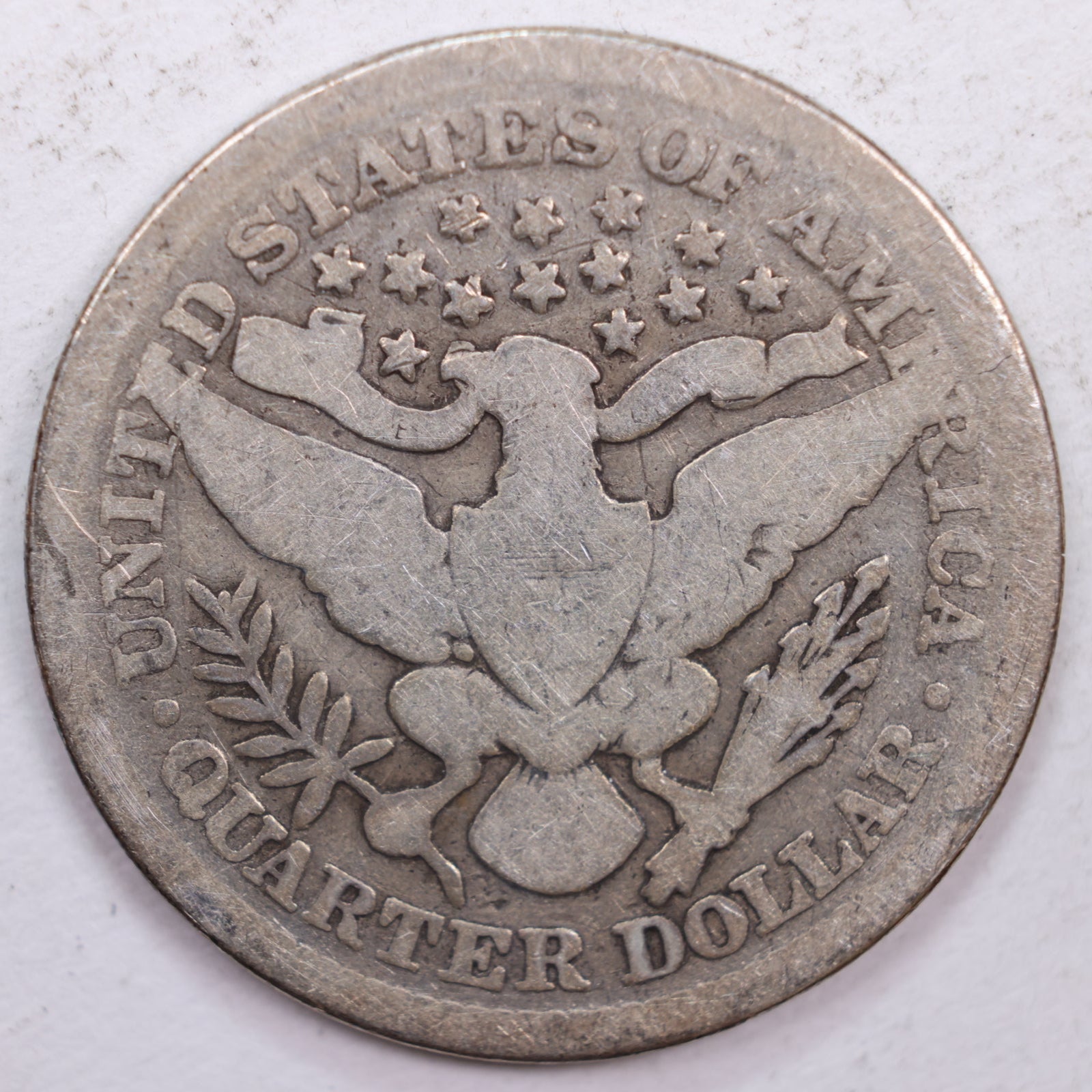 1899 Barber Silver Quarter, Good Circulated Coin, Store #QR0390