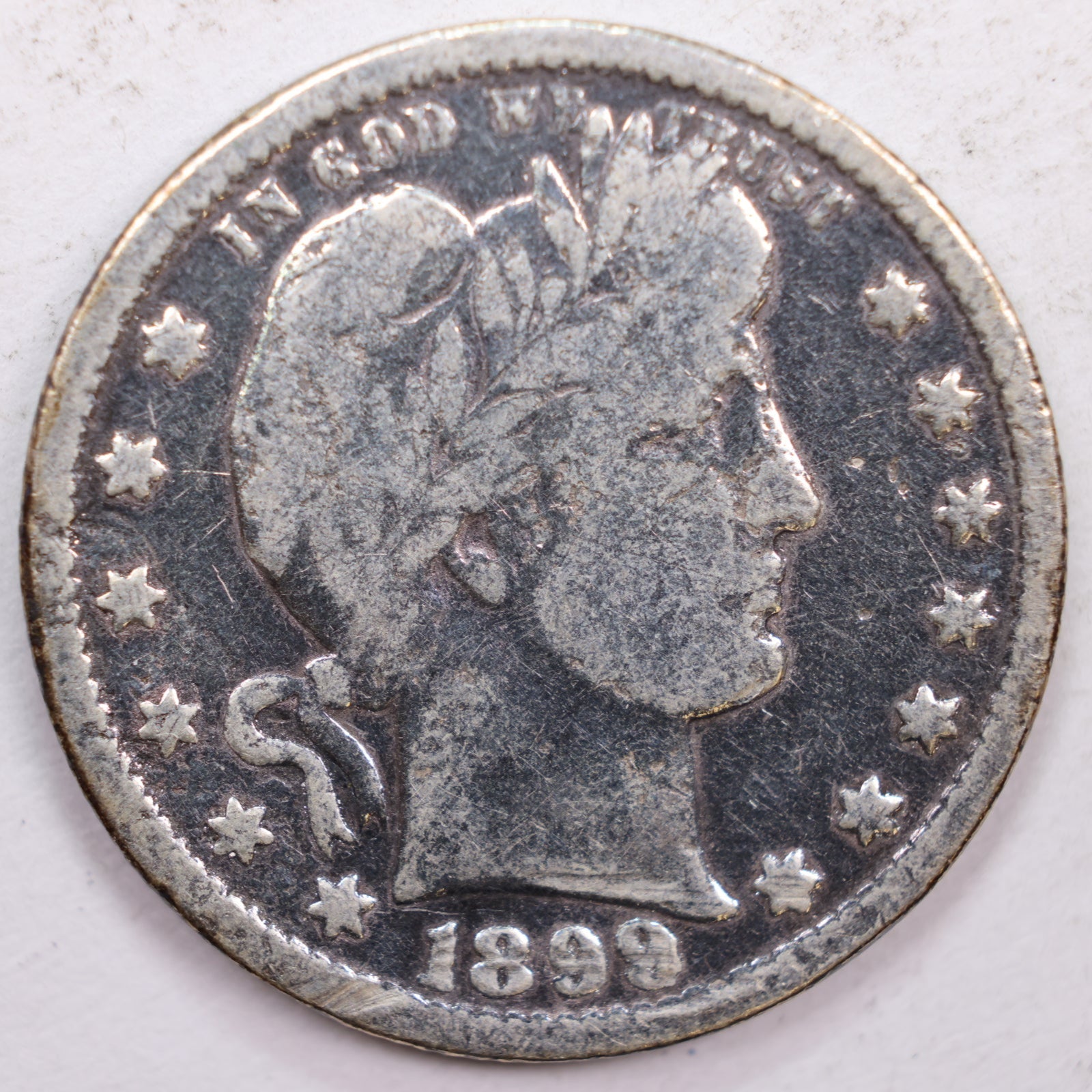 1899 Barber Quarter, Good Circulated Coin, Store #QR0391