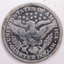 1899 Barber Silver Quarter, Good Circulated Coin, Store