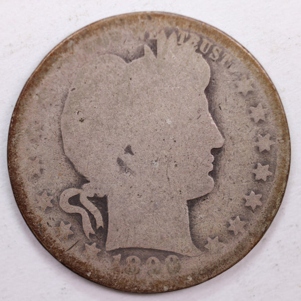 1899-O Barber Silver Quarter, Poor Circulated Coin, Store #QR0397