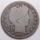1899-O Barber Silver Quarter, Very Good Circulated Coin, Store