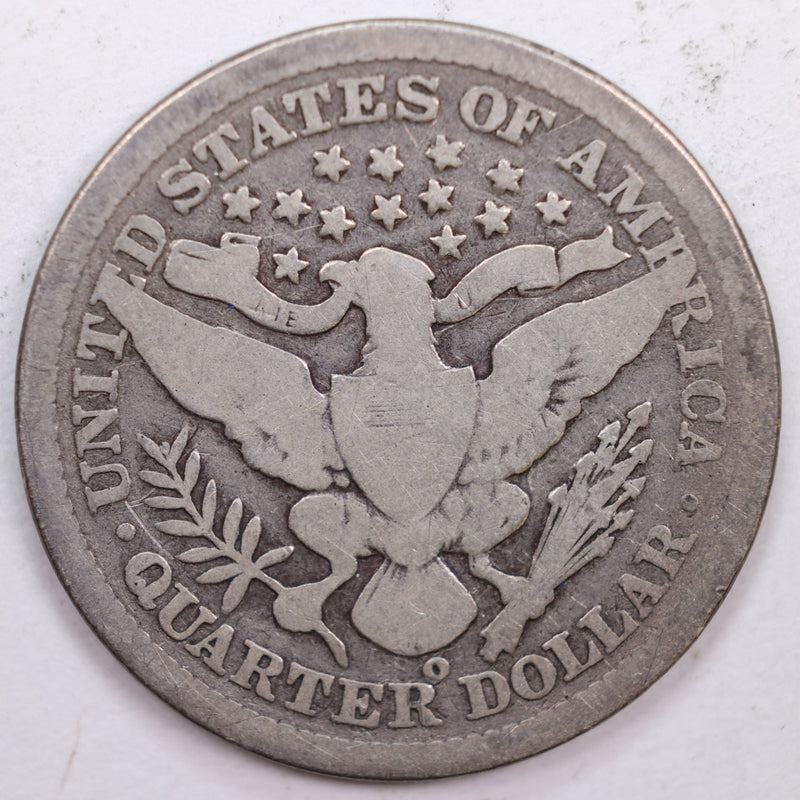 1899-O Barber Silver Quarter, Very Good Circulated Coin, Store