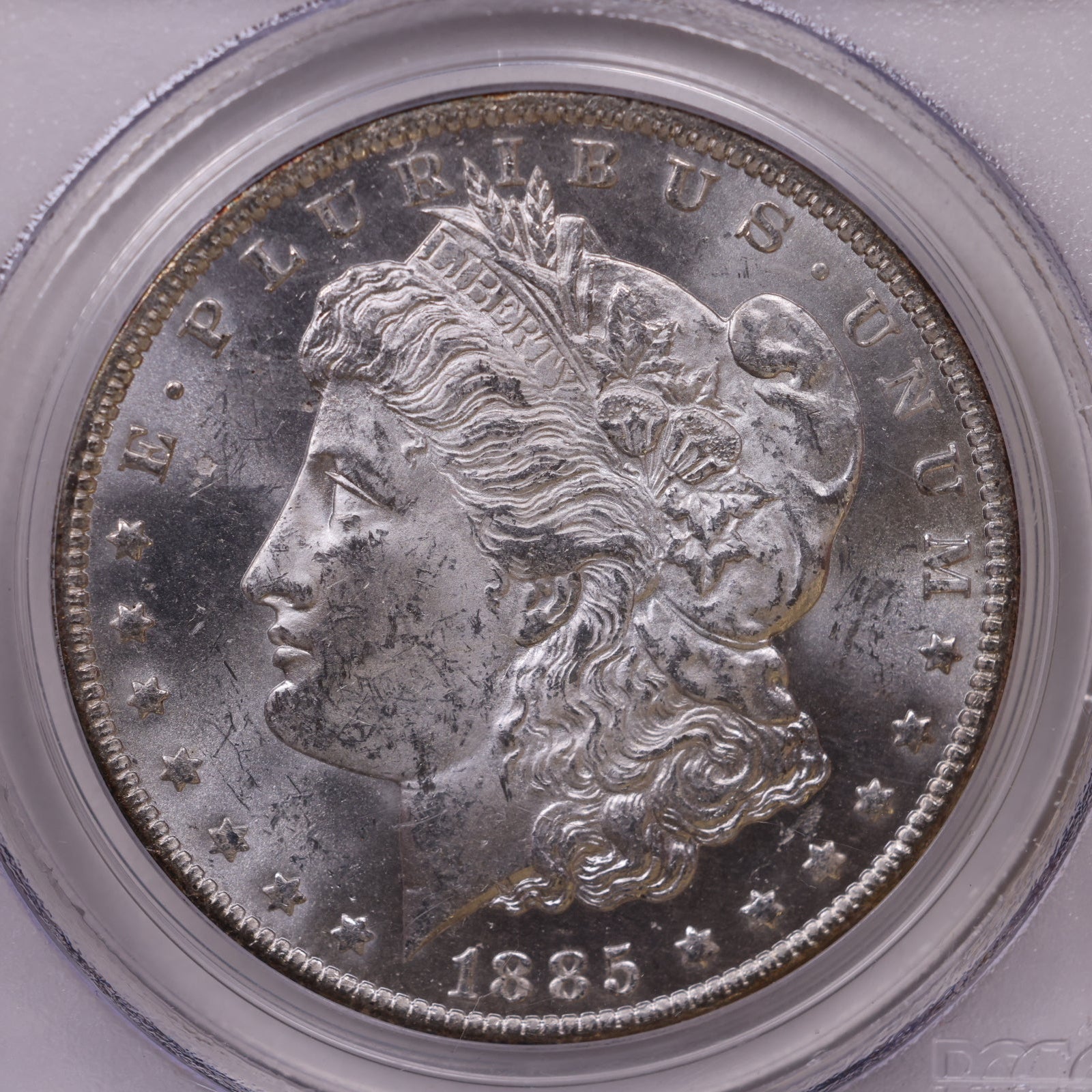 1885-O Morgan Dollar, PCGS MS-63, Mint Uncirculated Coin, Store #DR0973