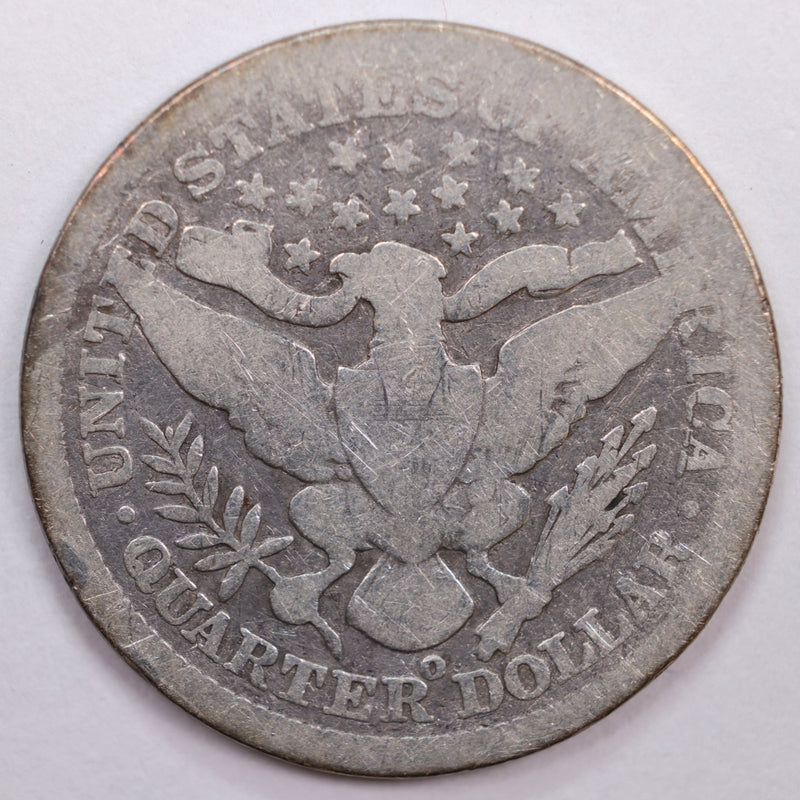 1899-O Barber Silver Quarter, Good Circulated Coin, Store
