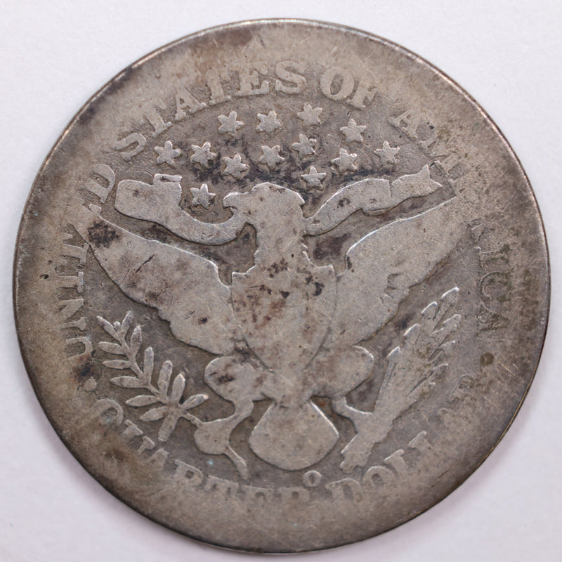 1899-O Barber Silver Quarter, About Good Circulated Coin, Store