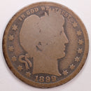 1899-O Barber Silver Quarter, Good Circulated Coin, Store