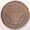 1899-O Barber Silver Quarter, Good Circulated Coin, Store