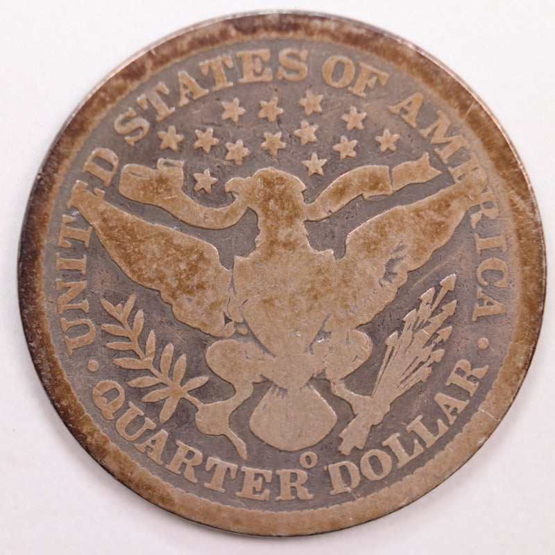 1899-O Barber Silver Quarter, Good Circulated Coin, Store