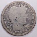 1899-S Barber Silver Quarter, Good+ Circulated Coin, Store