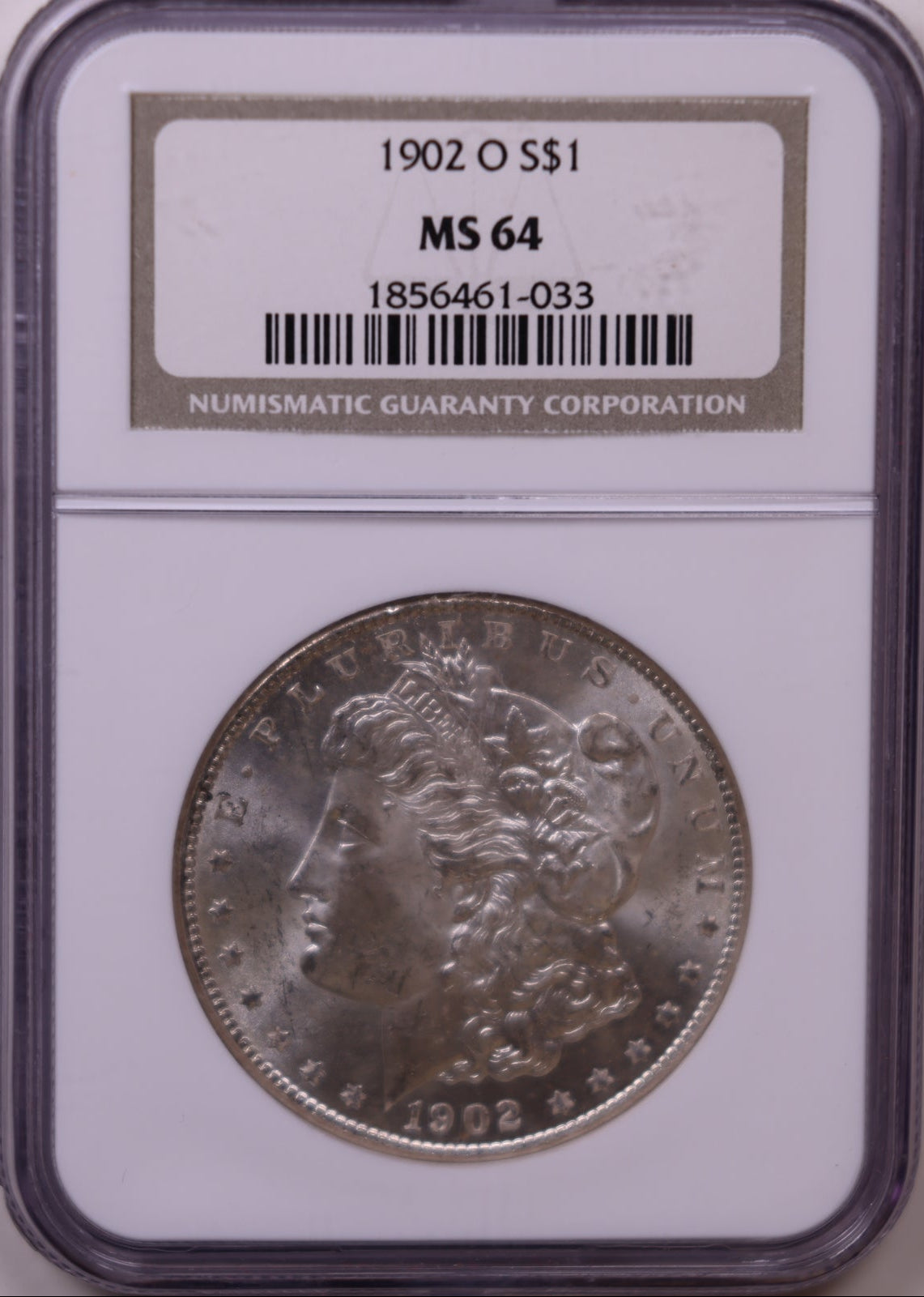 1902-O Morgan Dollar, NGC MS-64, Mint Uncirculated Coin, Store #DR0977