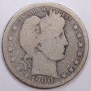 1900 Barber Silver Quarter, Good Circulated Coin, Store