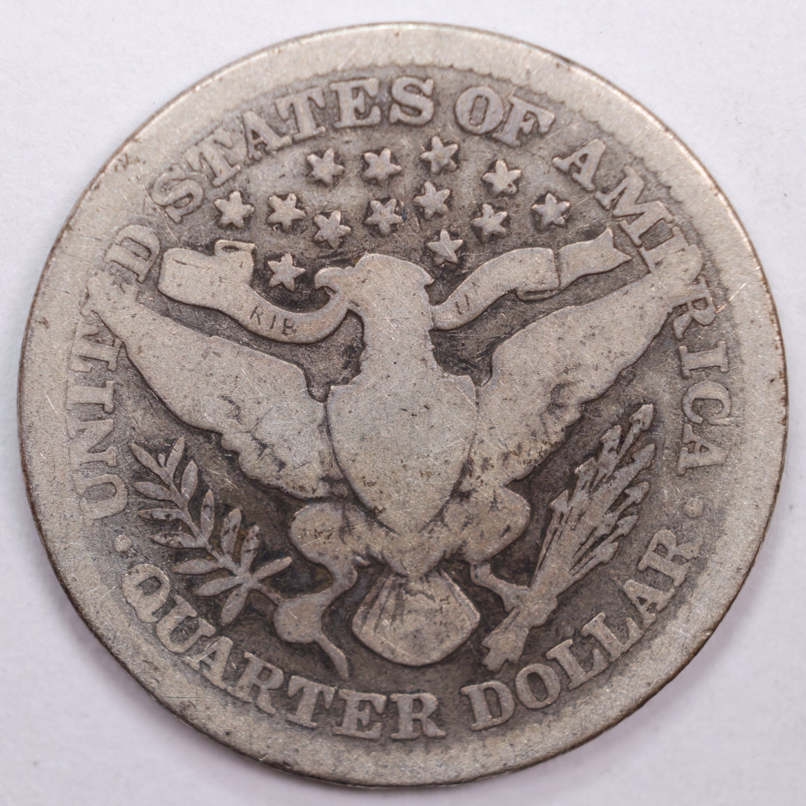 1900 Barber Silver Quarter, Good Circulated Coin, Store #QR0411