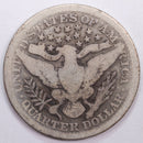 1900 Barber Silver Quarter, Good Circulated Coin, Store