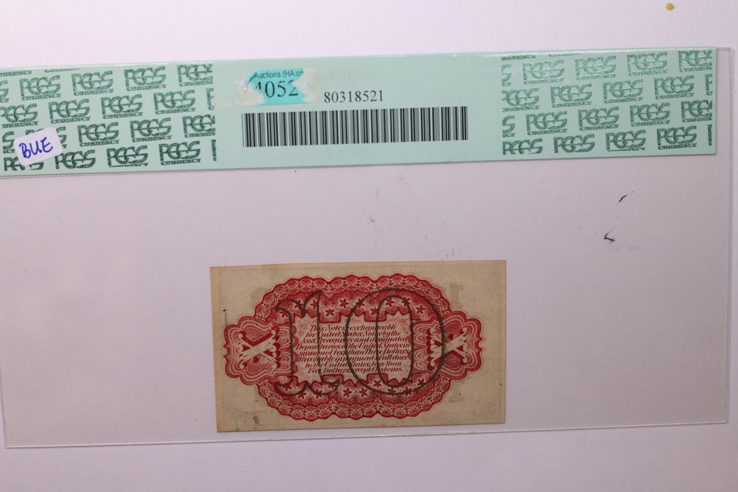 10 Cent, Fractional Currency., PCGS CU-64., Affordable Currency., STORE SALE #035169