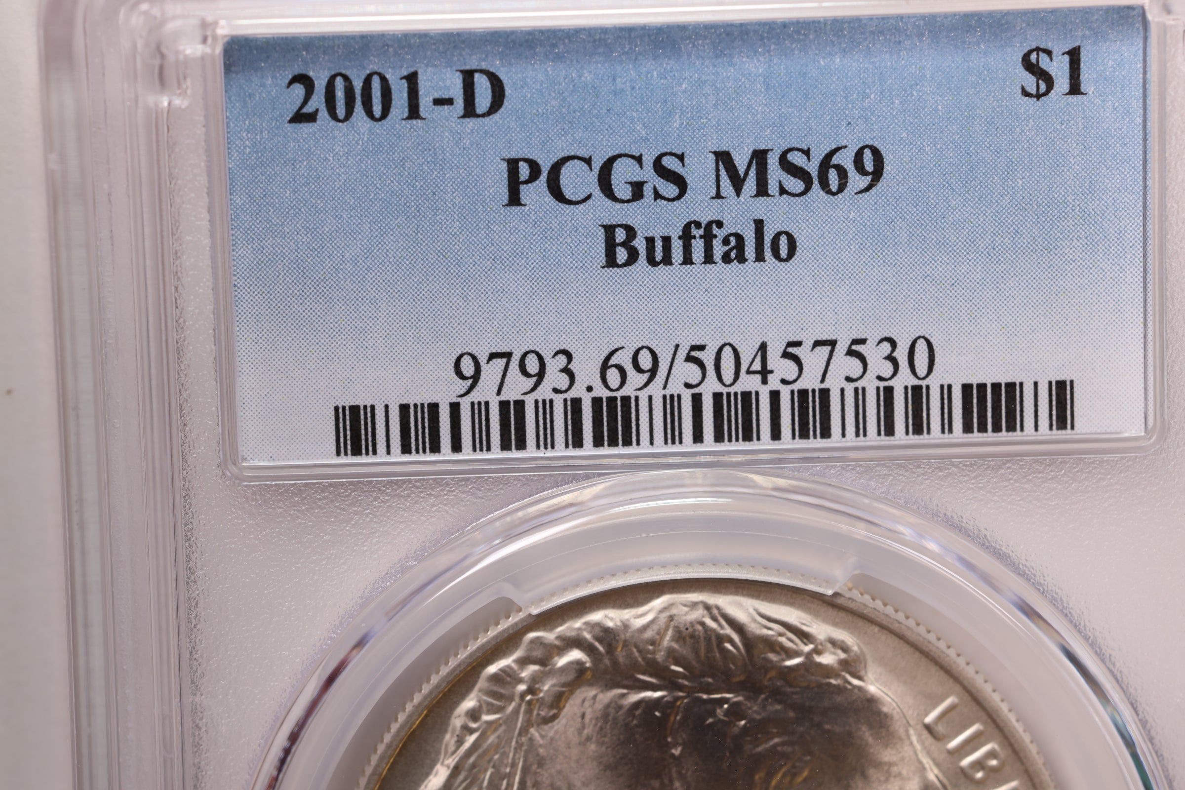 2001-D $1 Buffalo Commemorative, PCGS MS-69, Store  #GMC258