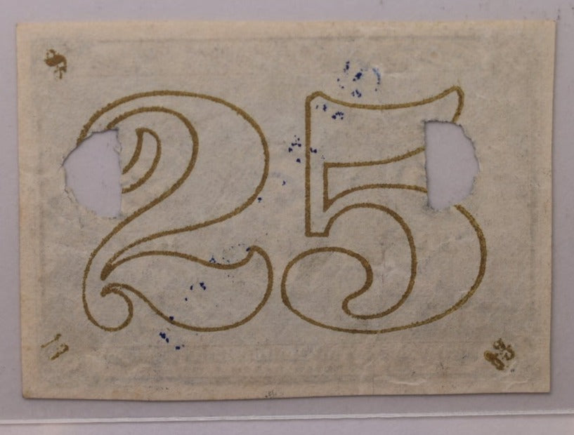 25 Cent, Fractional Currency., PCGS CU-62., Affordable Currency., STORE SALE #035173