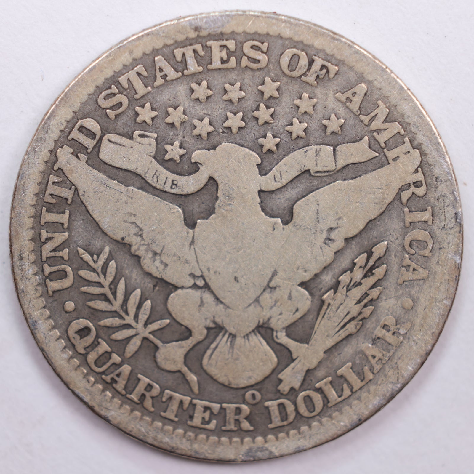 1900-O Barber Silver Quarter, Very Good Circulated Coin, Store #QR0416