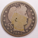 1900-O Barber Silver Quarter, Good Circulated Coin, Store