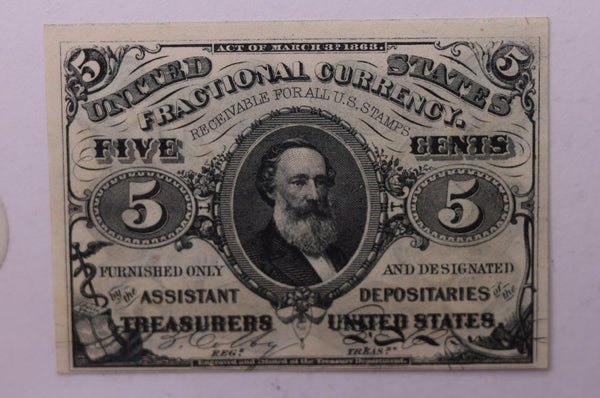 5 Cent, Fractional Currency., Affordable Circulated Currency., STORE SALE #035178
