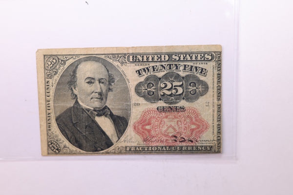 25 Cent, Fractional Currency., Affordable Circulated Currency., STORE SALE #035181