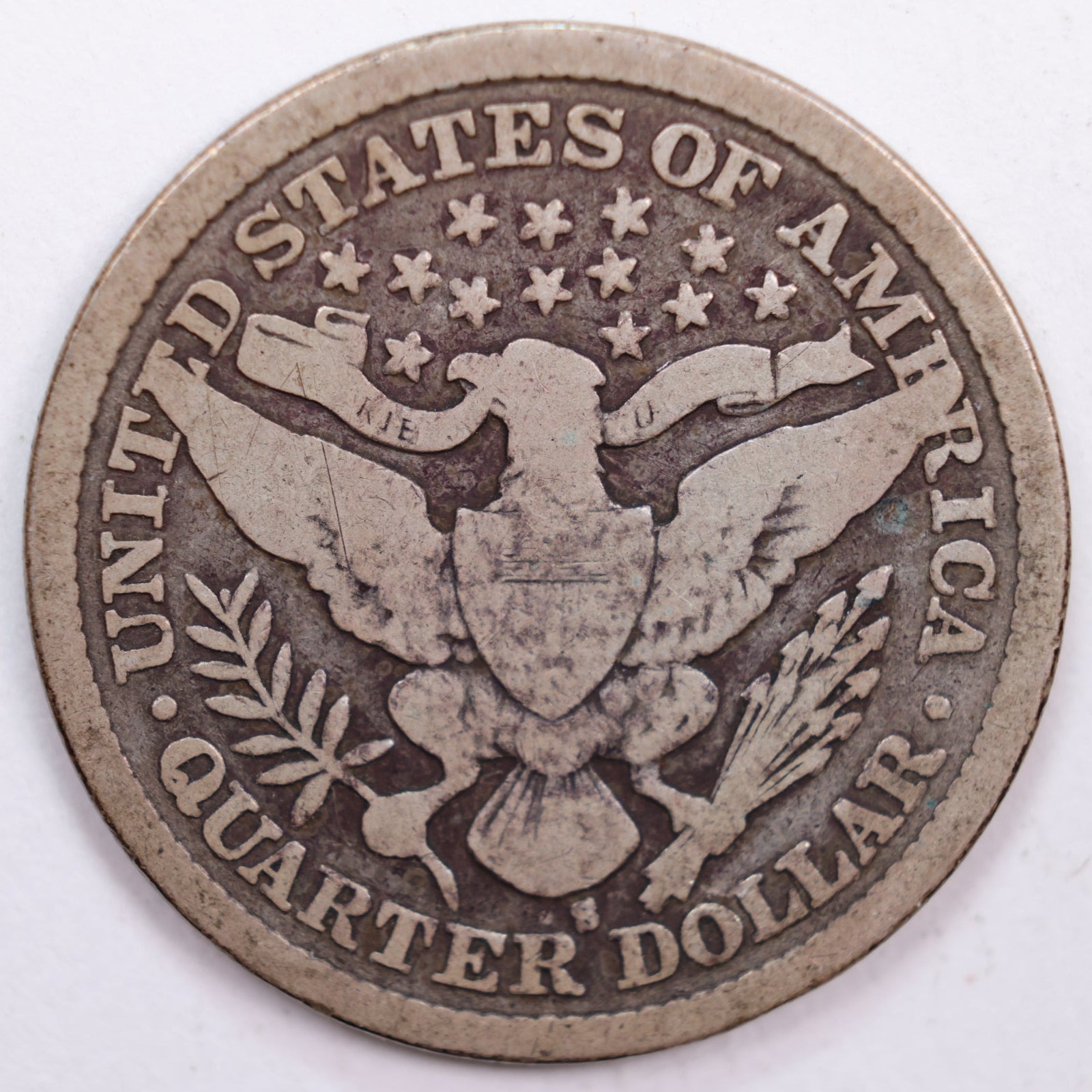1900-S Barber Silver Quarter, Very Good Circulated Coin, Store #QR0419