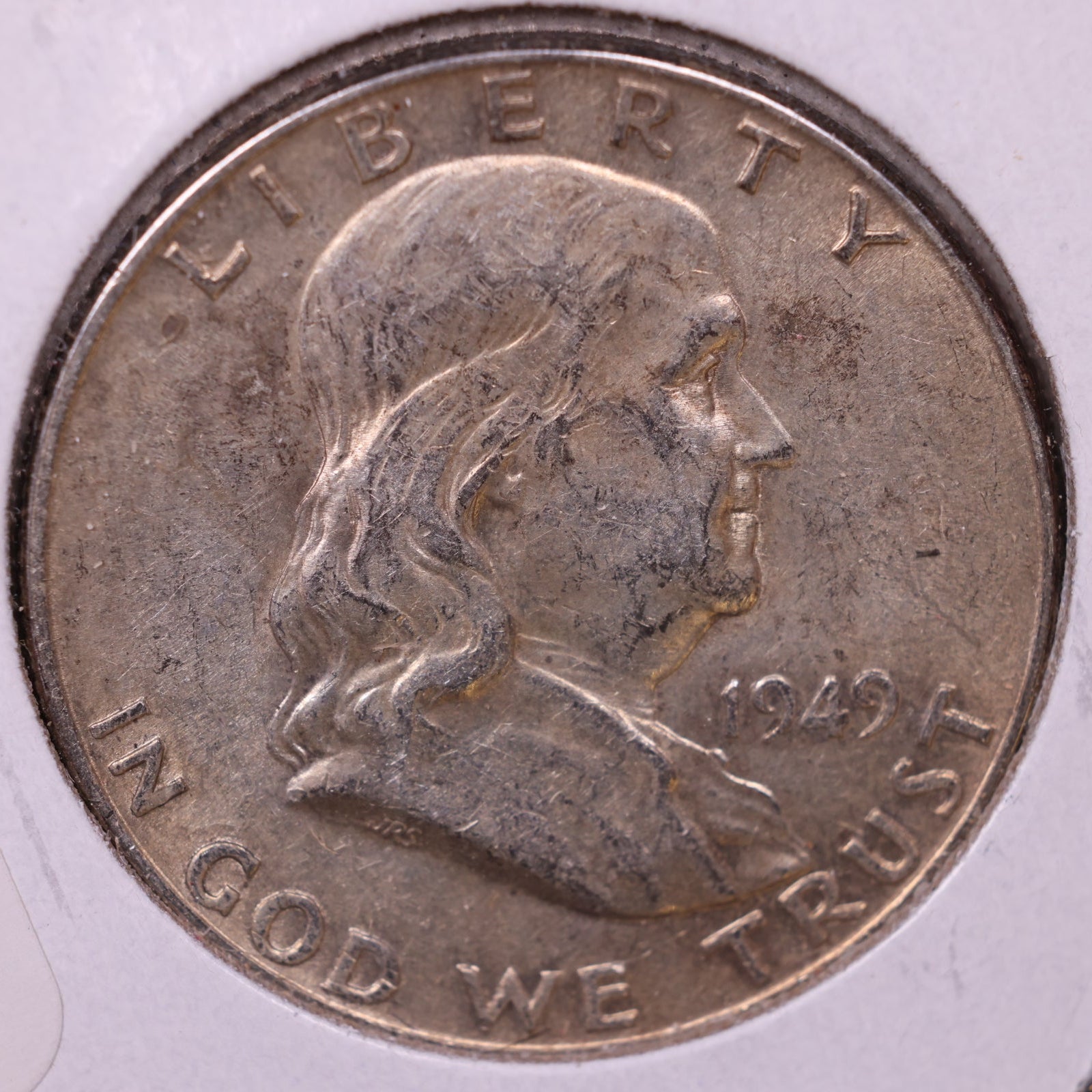 1949 Ben Franklin Half Dollar, Extra Fine Circulated Coin, Store #HR1468