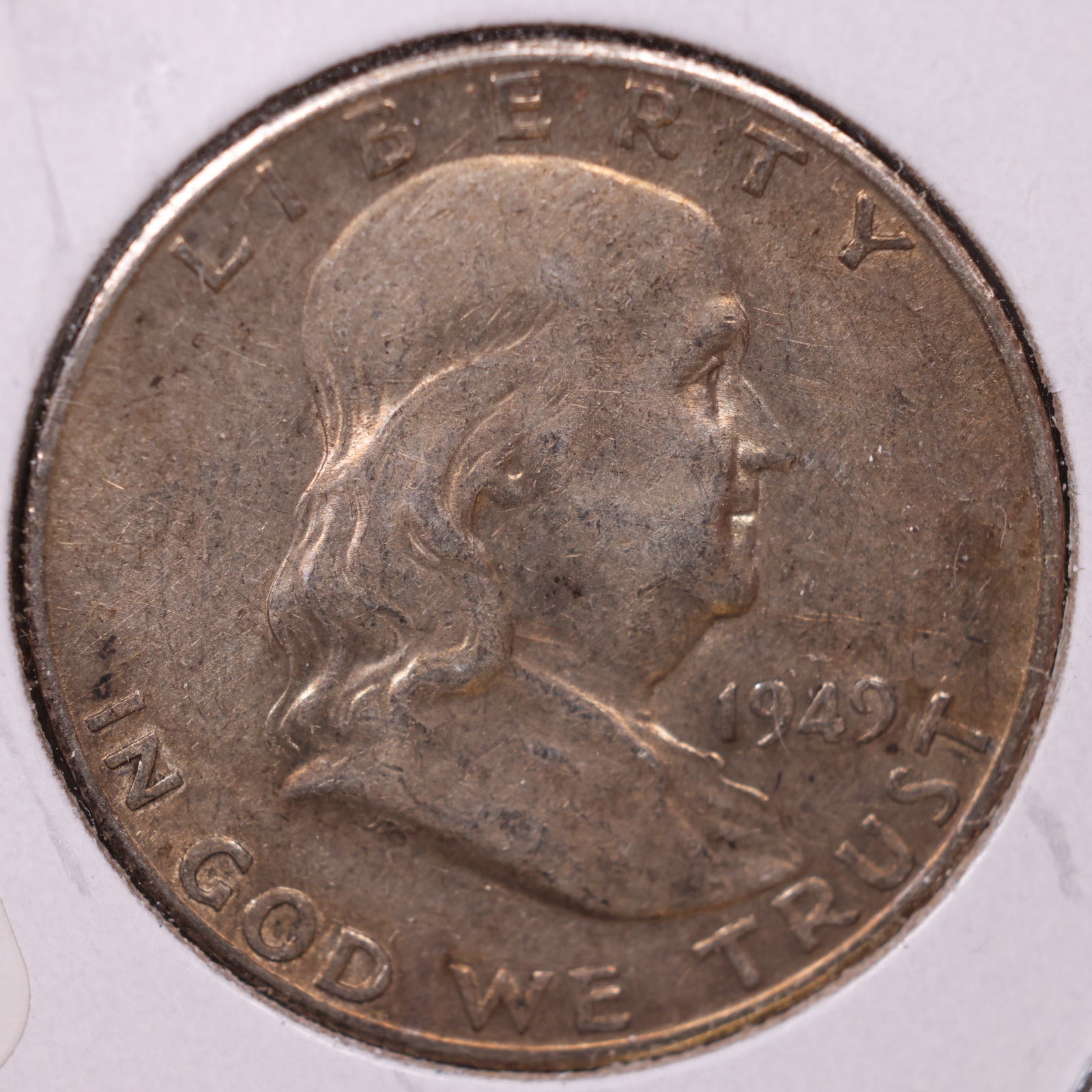 1949 Ben Franklin Half Dollar, Very Fine Circulated Coin, Store #HR1469