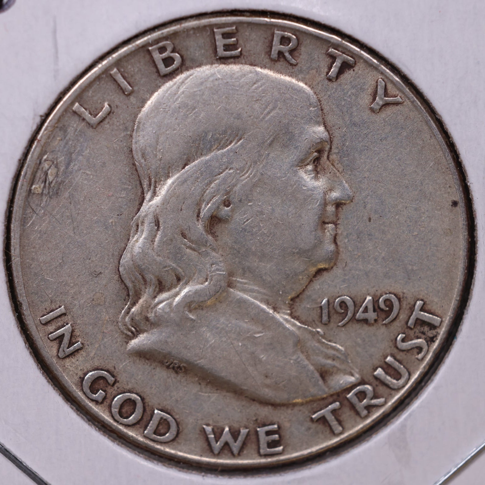 1949 Ben Franklin Half Dollar, Very Fine Circulated Coin, Store #HR1474