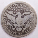 1901 Barber Silver Quarter, Very Good+ Circulated Coin, Store