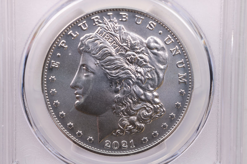 2021 $1, Morgan Silver Dollar Commemorative Coin., PCGS MS-69.,