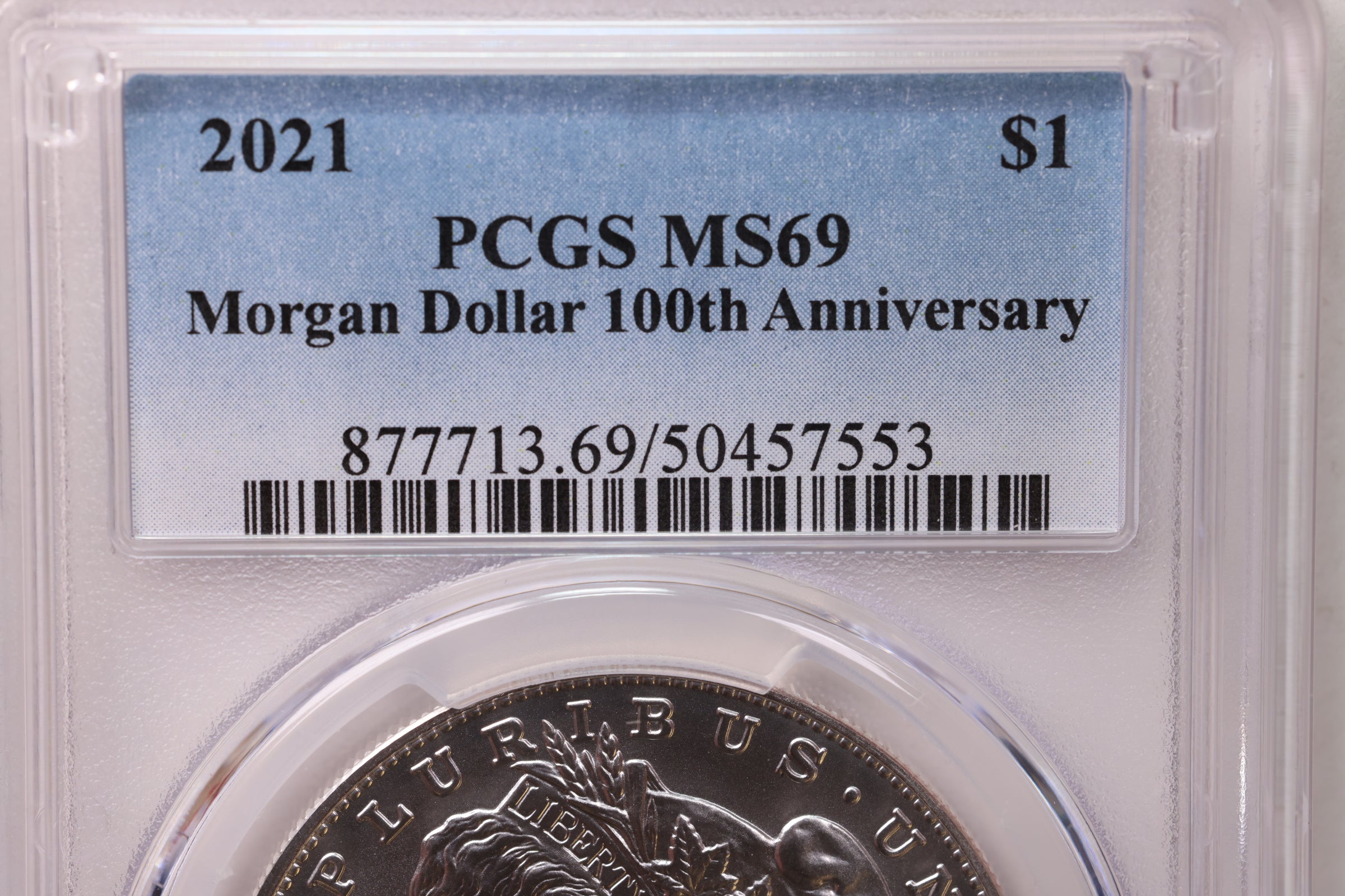 2021 $1 Morgan 100th Anniversary Commemorative, PCGS MS-69, Store #1903