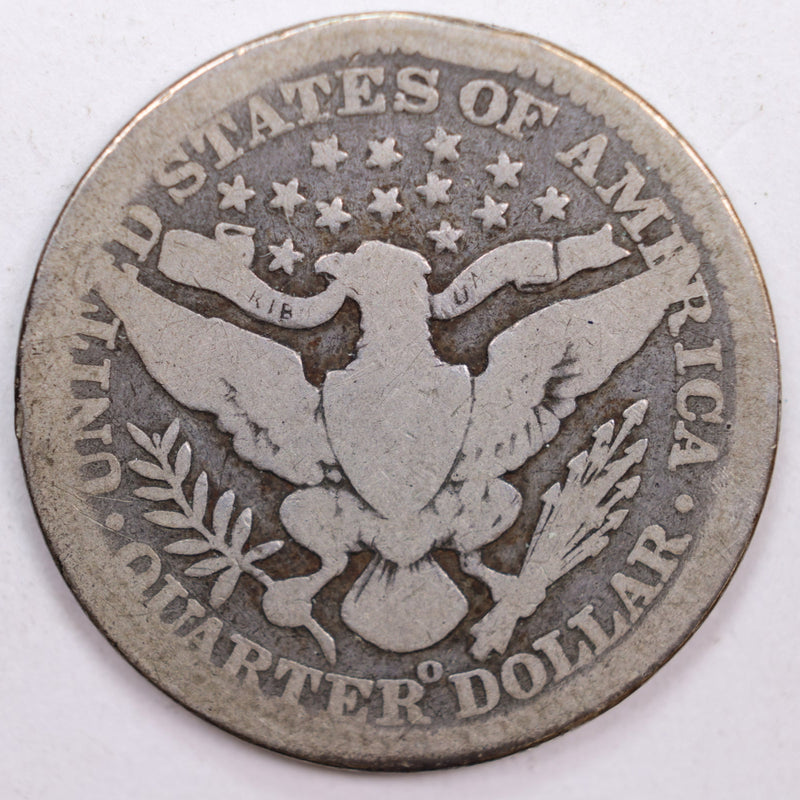 1901-O Barber Silver Quarter, Good Circulated Coin, Store