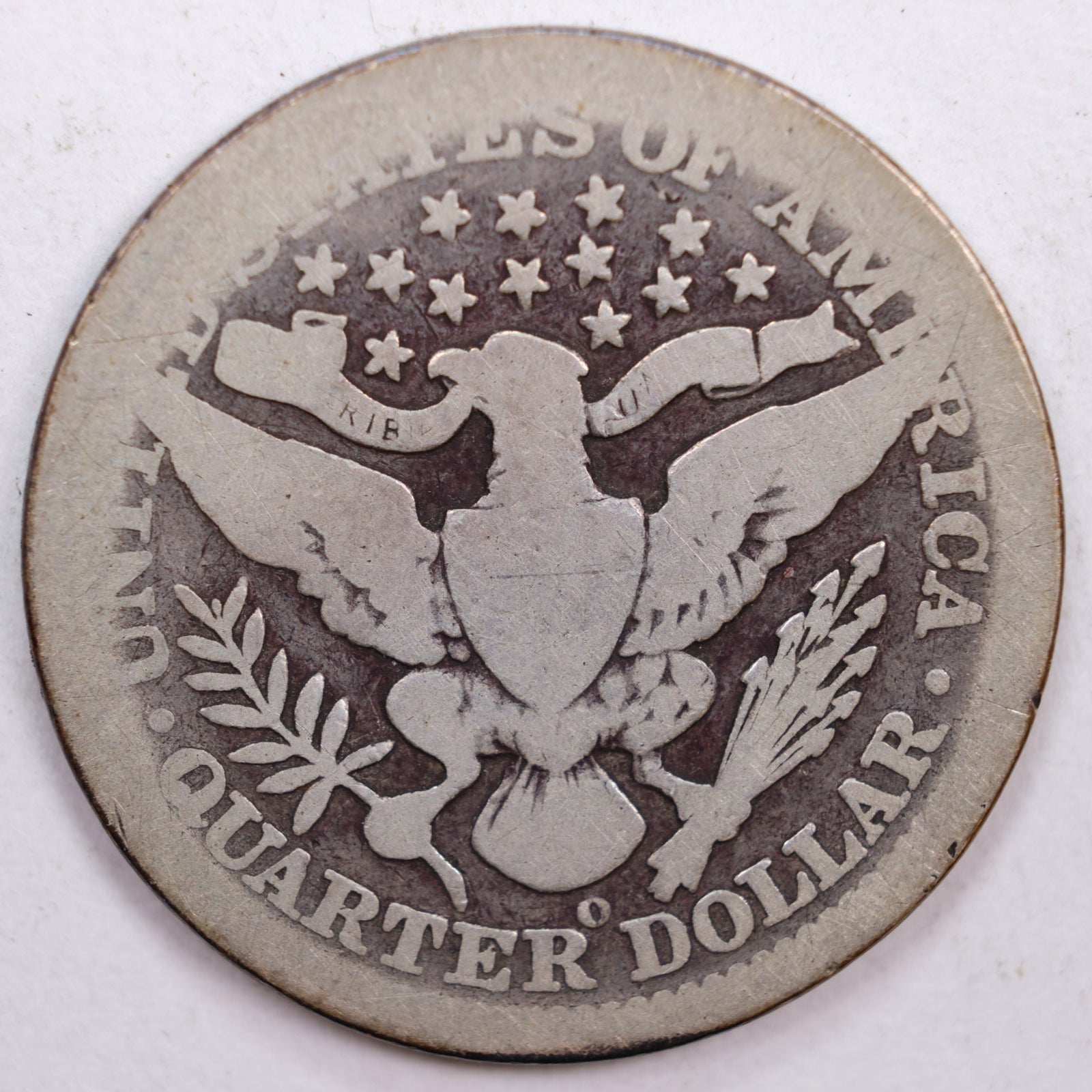 1901-O Barber Silver Quarter, Fair Circulated Coin, Store #QR0428