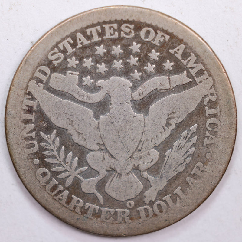 1901-O Barber Silver Quarter, Good Circulated Coin, Store