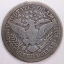 1901-O Barber Silver Quarter, Very Good Circulated Coin, Store